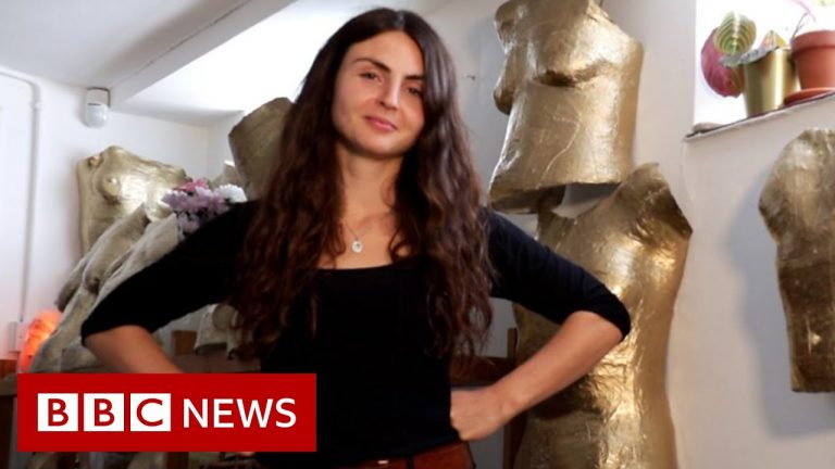 Artist celebrates women’s bodies by making casts – BBC News