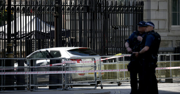 Man Arrested in Downing Street Car Crash in London